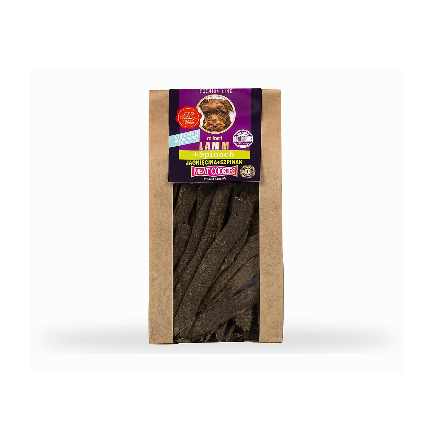 Milord ciastka jagnięcina szpinak 80g