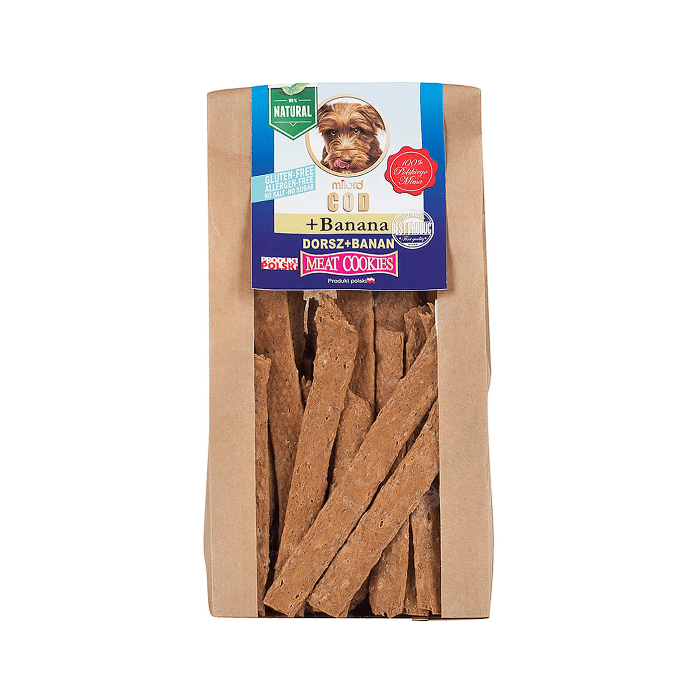 Milord ciastka dorsz banan 80g