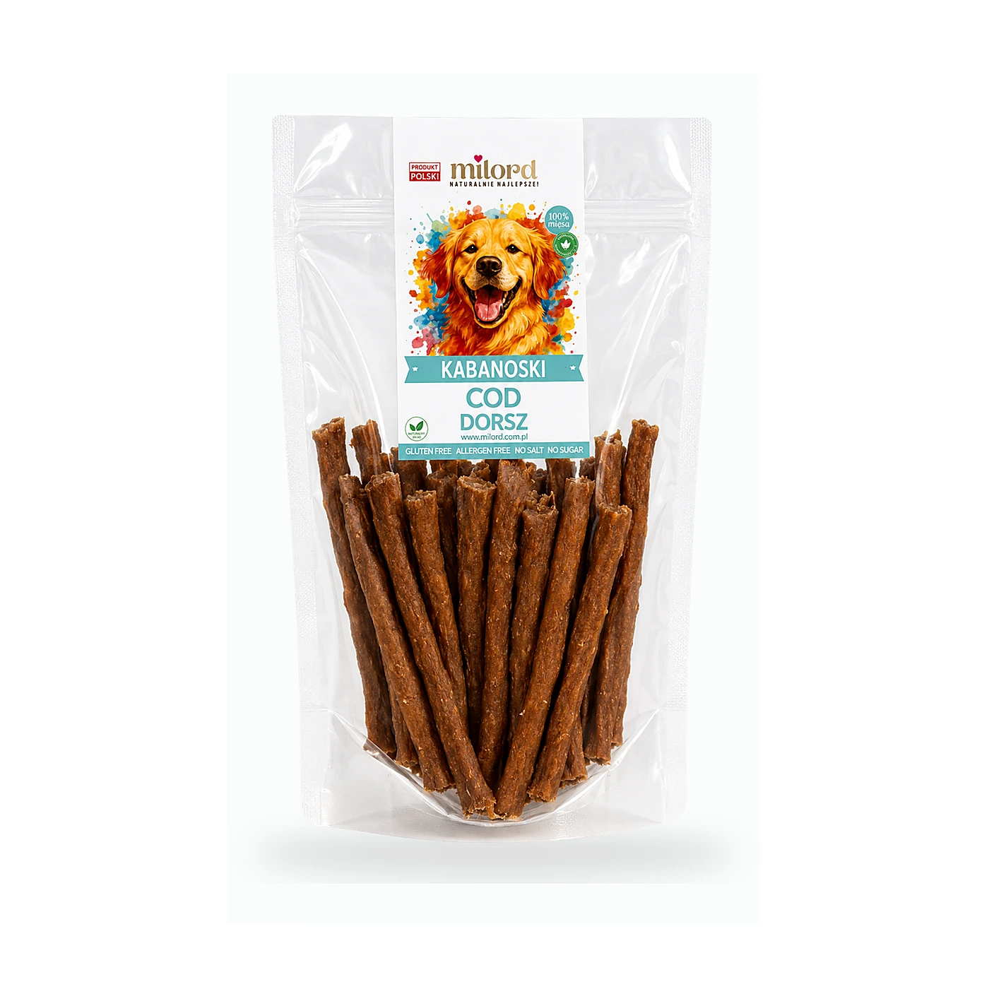 Milord kabanosy dorsz 150g