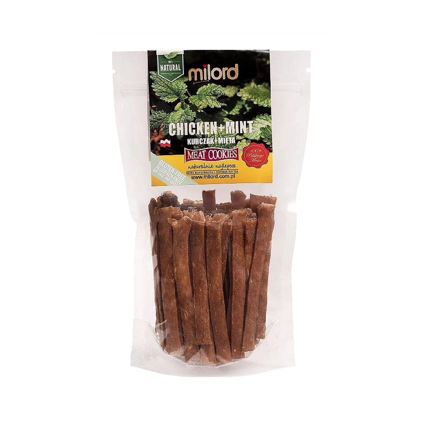 Milord paski mięta kurczak 70g