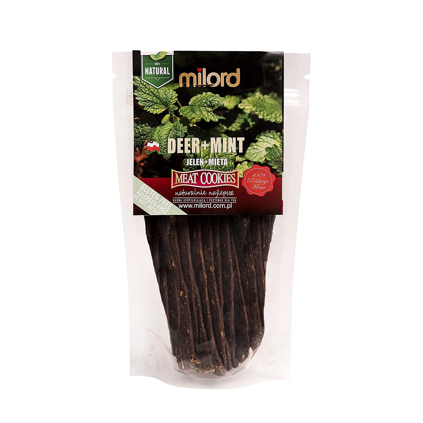 Milord paski mięta jeleń 70g