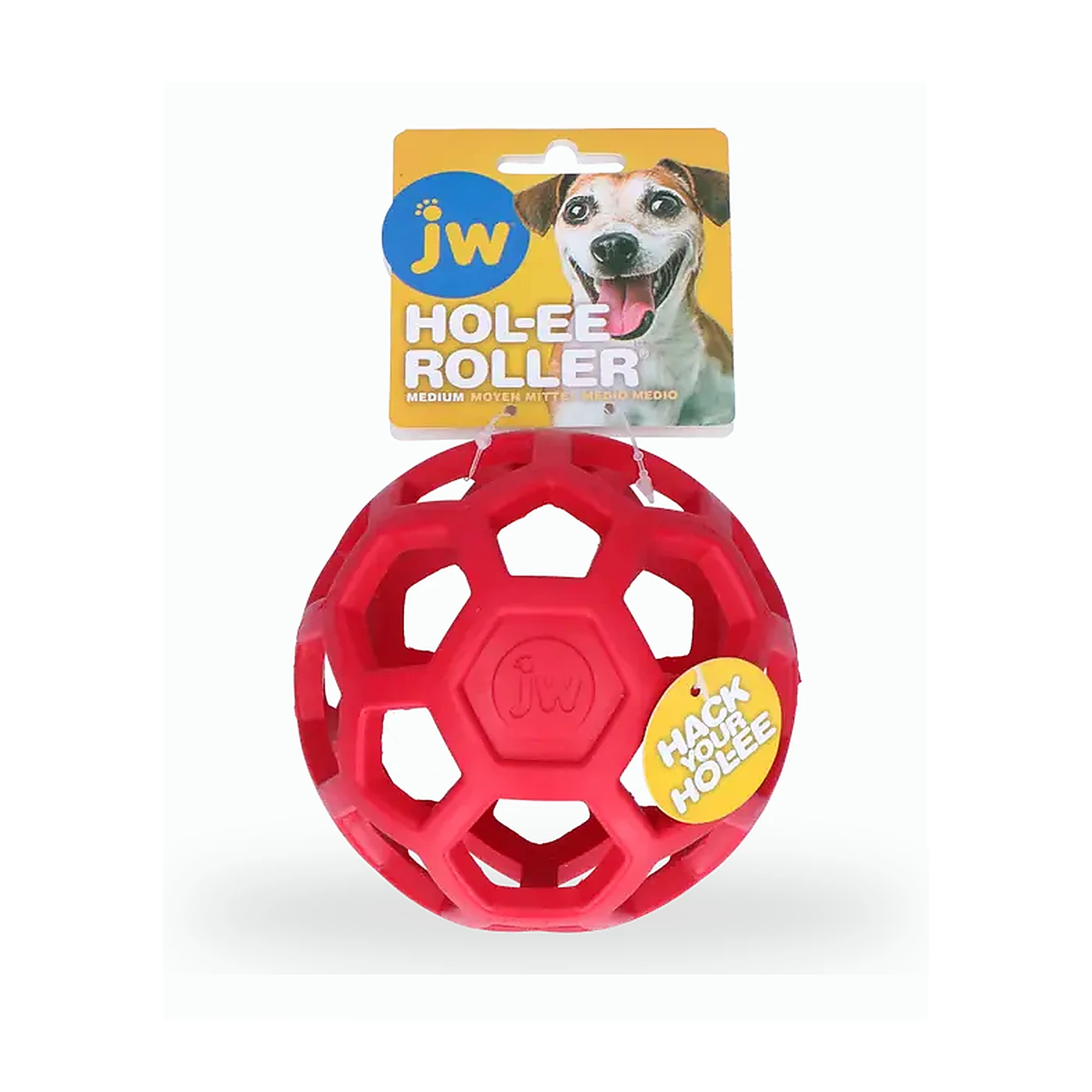 JW HOL-EE ROLLER M 11,5 cm Red