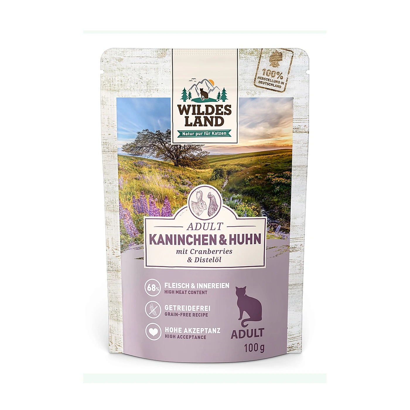 WLDES LAND CAT Classic Kaninchen Huhn - królik i kurczak ( 100g)