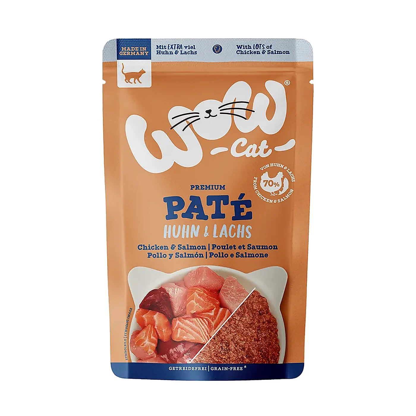 WOW CAT Huhn Lachs - kurczak z łososiem (125g)