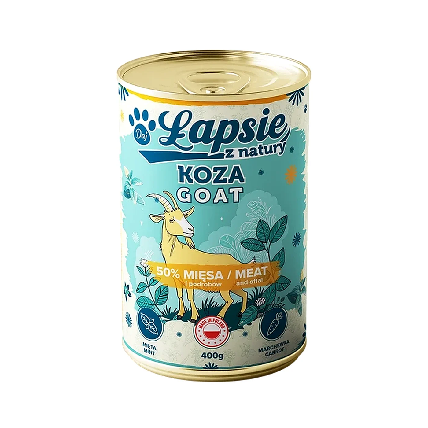 ŁAPSIE KOZINA Z MIĘTĄ 400G MOKRA KARMA