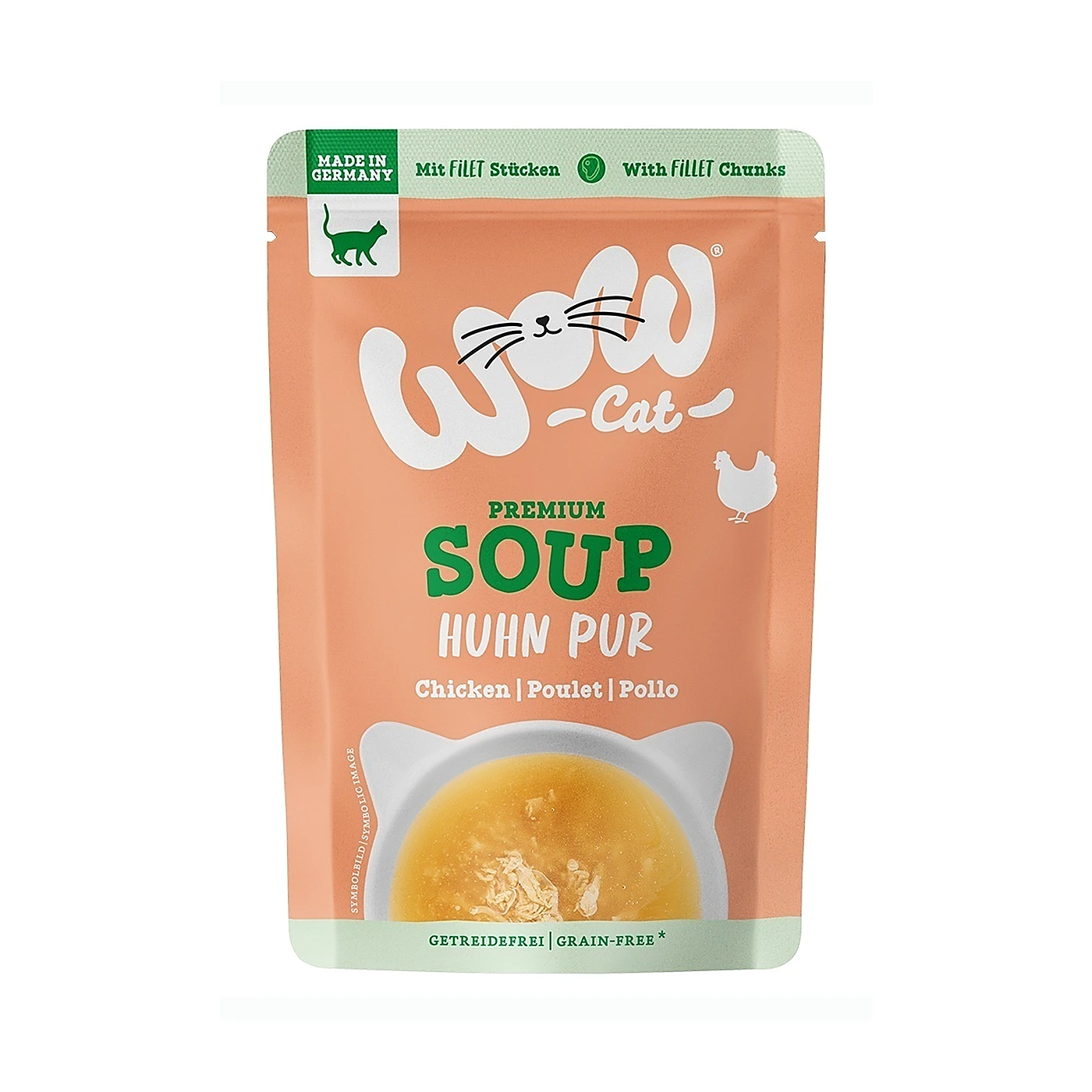 WOW CAT Suppe mit Huhn  - zupa z kurczakiem (40g)