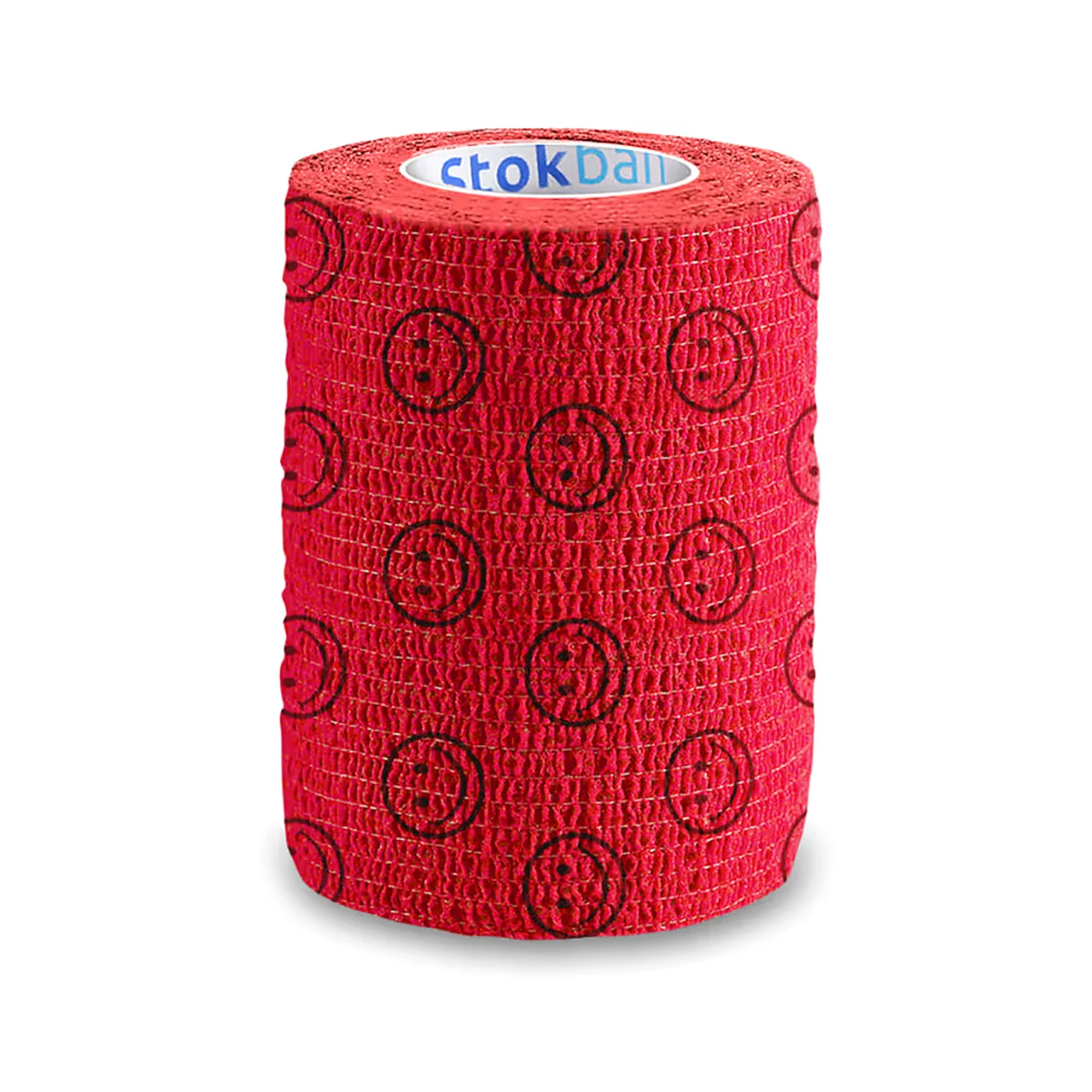 Bandaż Stokban 7,5cm / 4,5m czerwony w uśmiechy