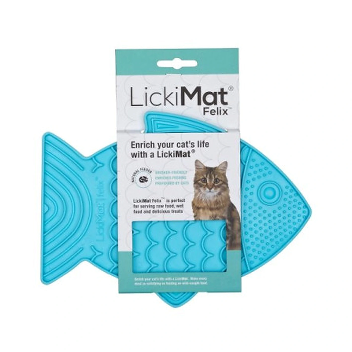 Mata LickiMat Cat Felix Turquoise