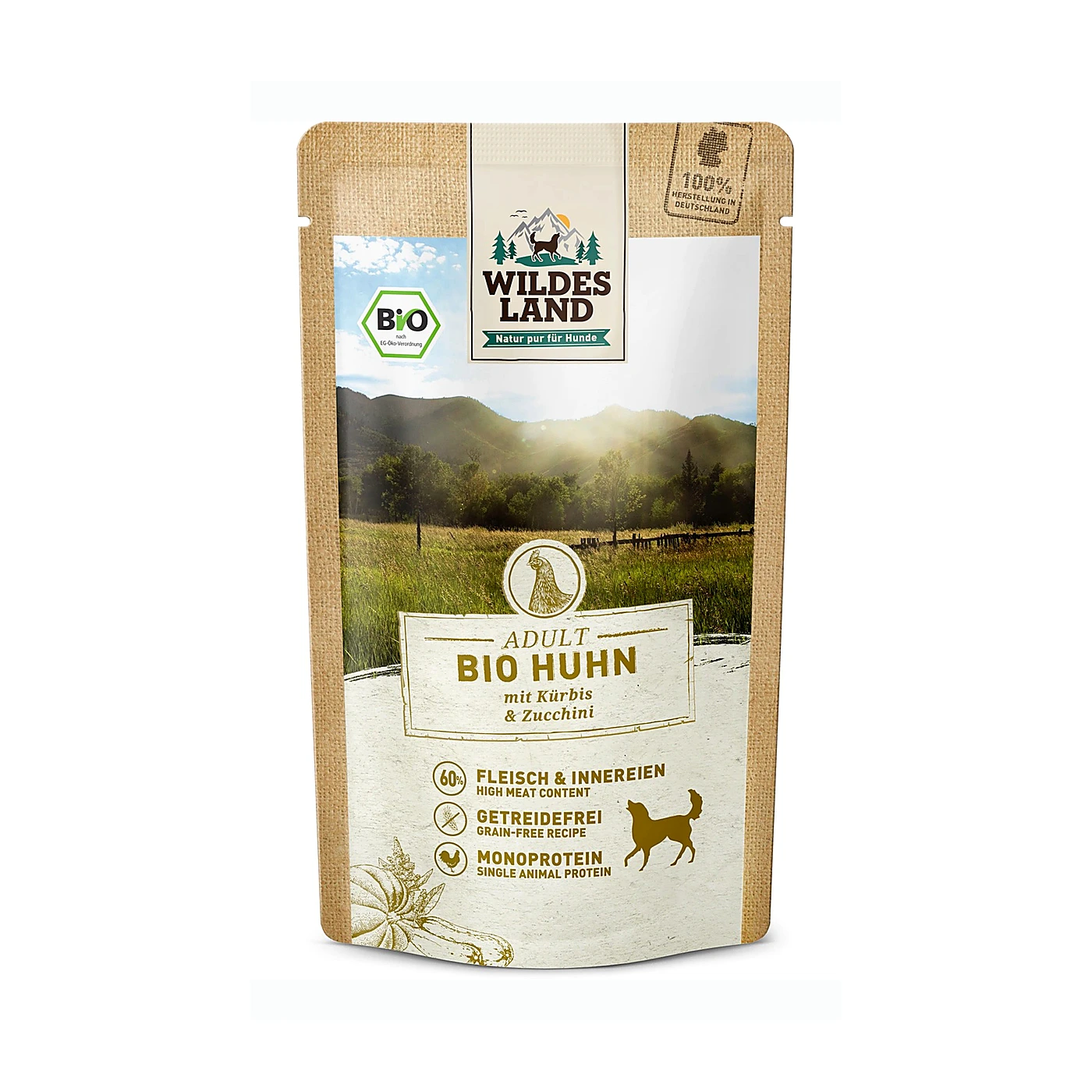 WILDES LAND DOG Bio Huhn - bio kurczak (125g)