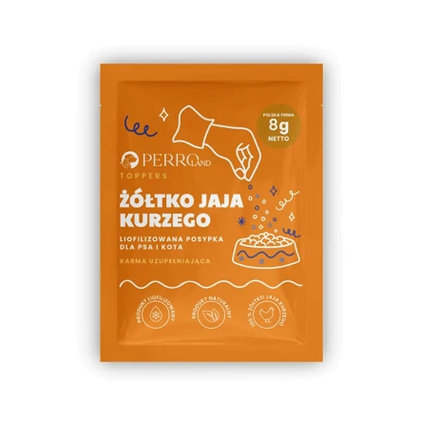 TOPPERS Żółtko jaja kurzego liofilizowana 8g