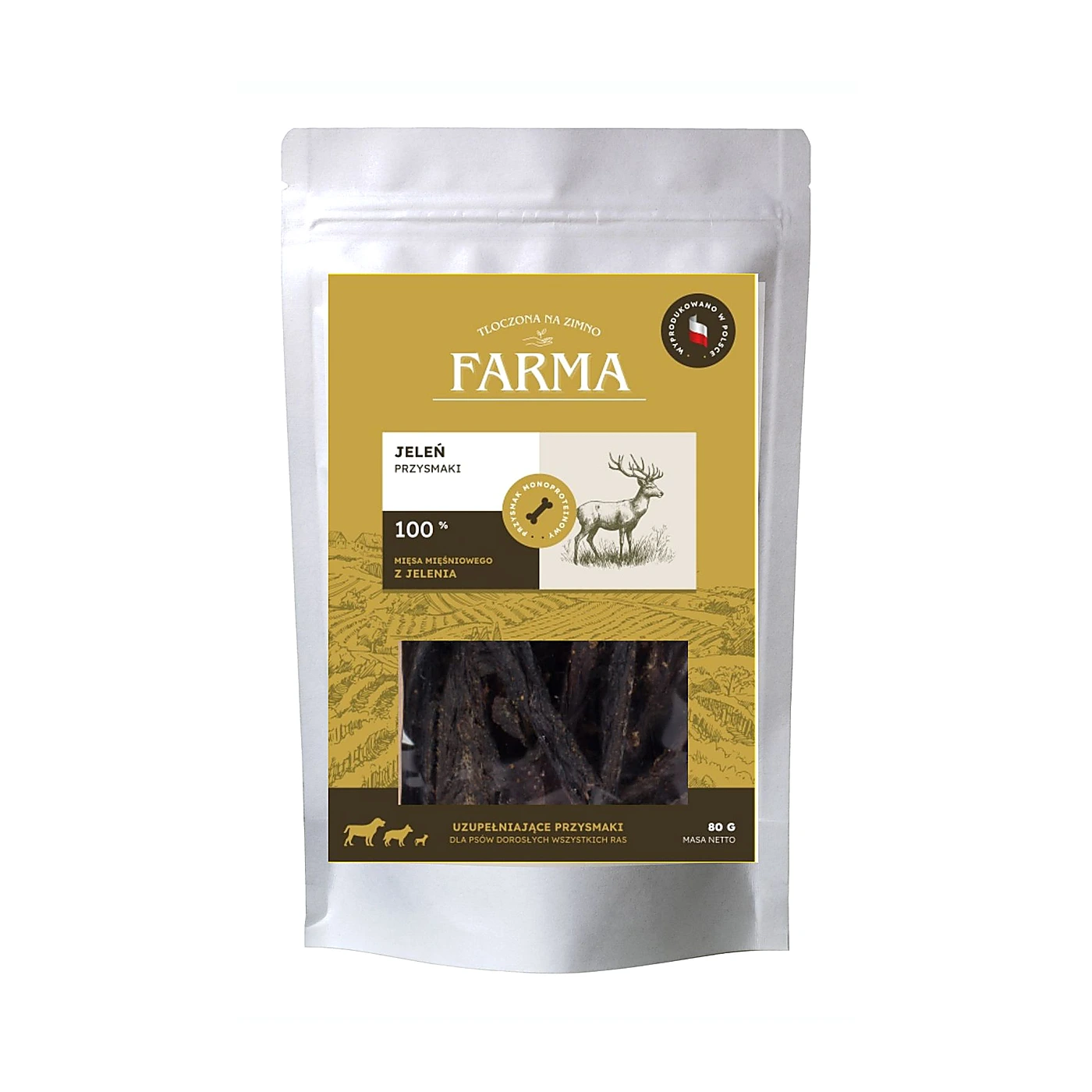 Farma Pies Paski Jelenia Przysmak 80g