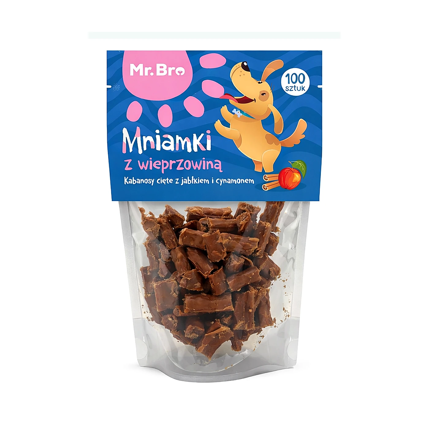Mr. Bro Mniamki wieprzowina z jabłkiem i cynam 80g
