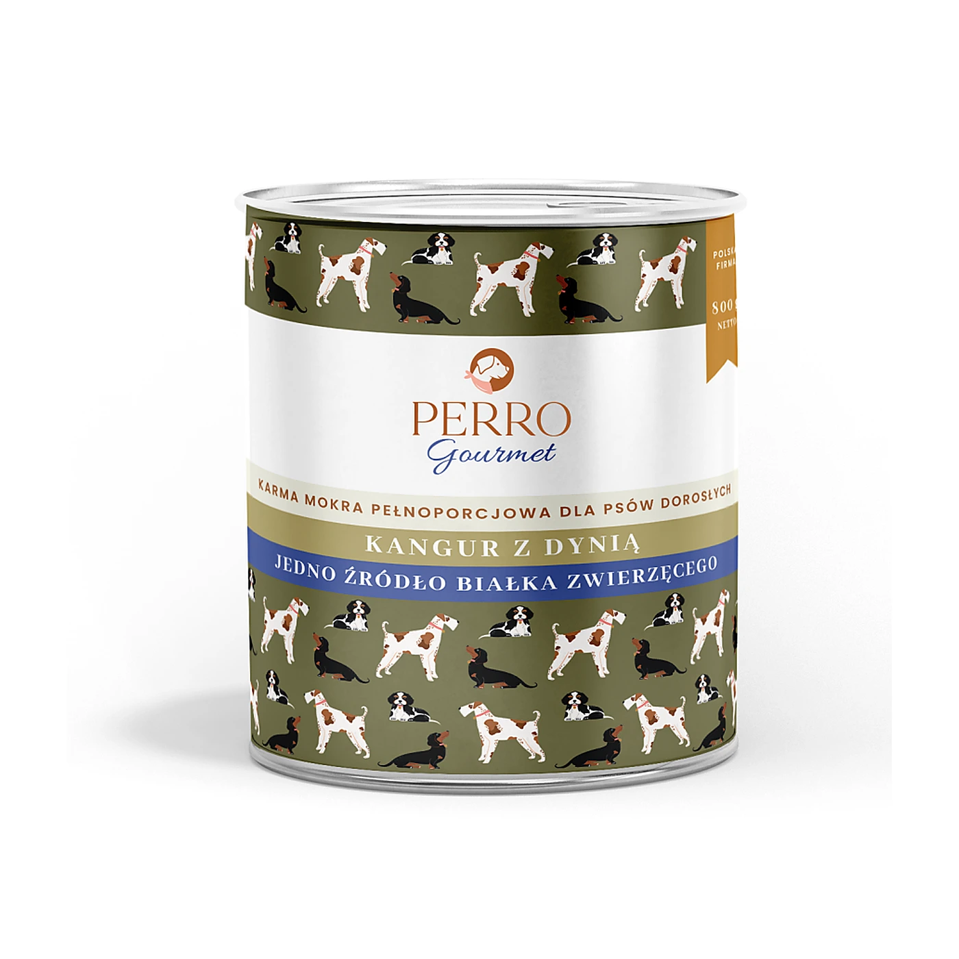 Perro Kangur z dynią dla psów dorosłych 800g