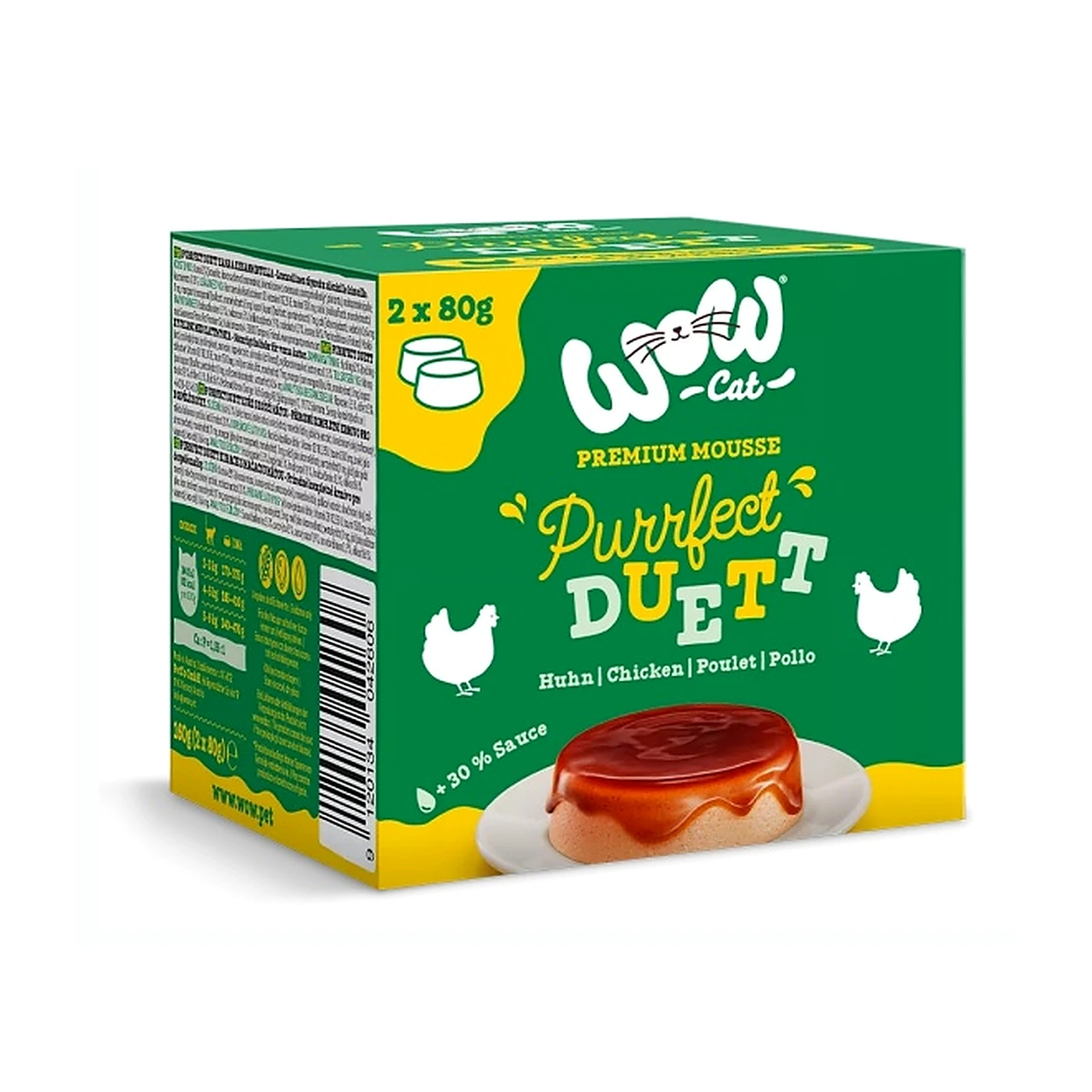 WOW CAT Purrfect Duett Kurczak (2x80g)