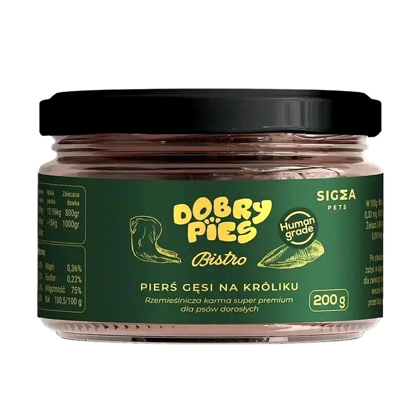 Karma dla psów z gęsi - premium - 200g