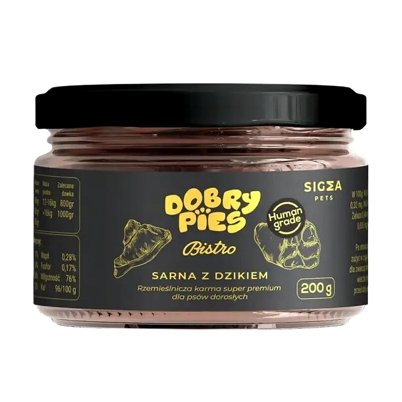 Karma dla psów z dziczyzny premium - 200 g