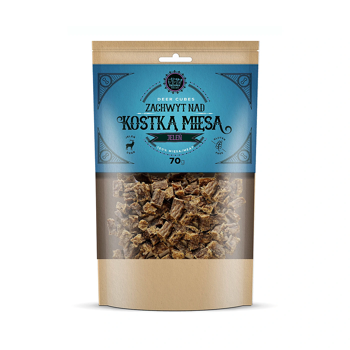 ZACHWYT NAD KOSTKĄ MIĘSA Z JELENIA 70G