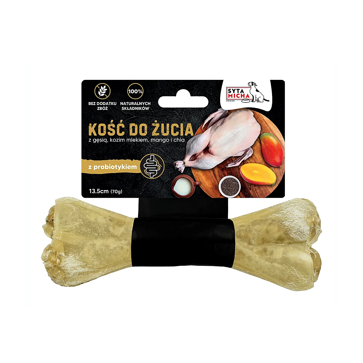 Kość do żucia dla psa z probiotykiem 13,5 cm