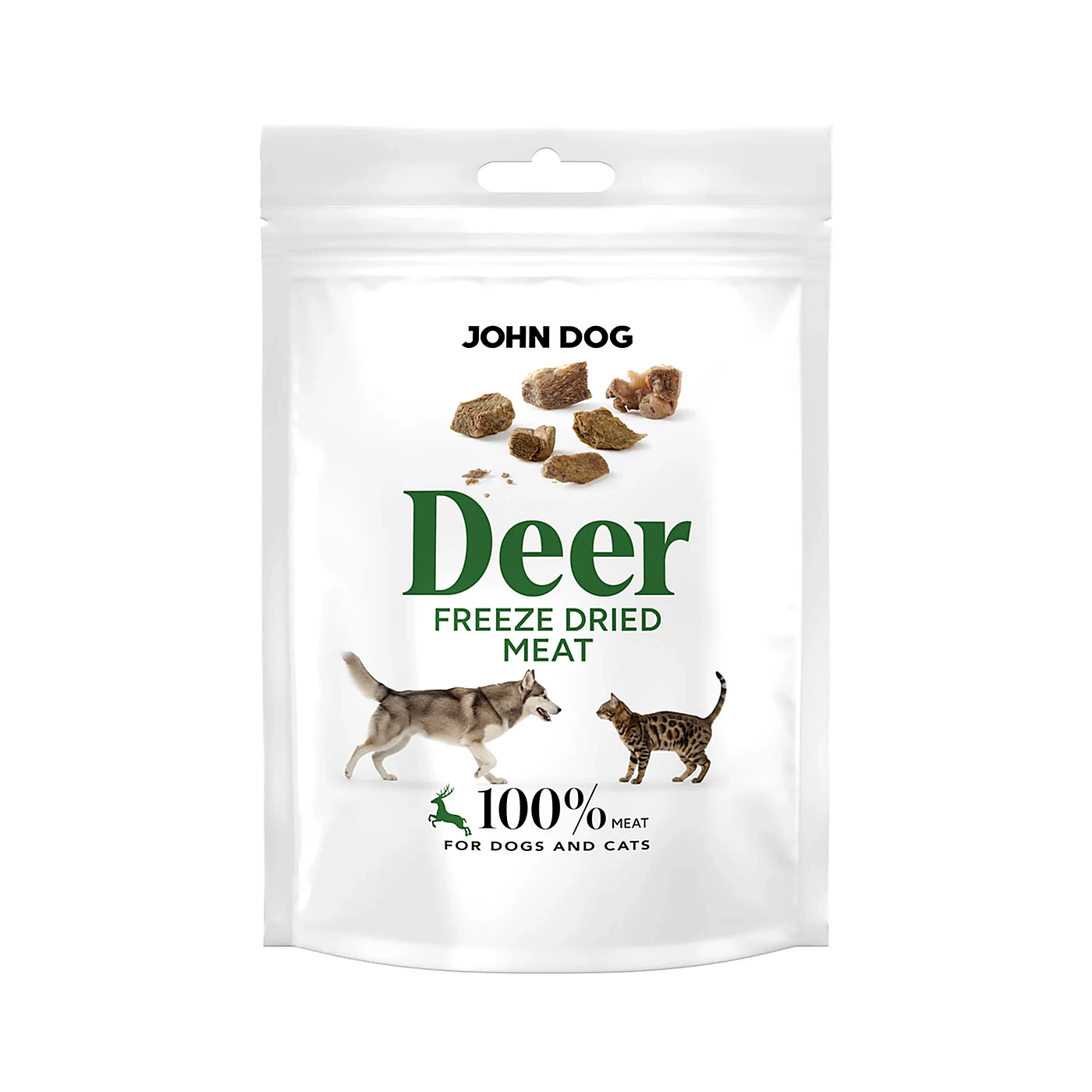 Liofilizowany przysmak dla psa i kota Jeleń 30 g John Dog Freeze Dried