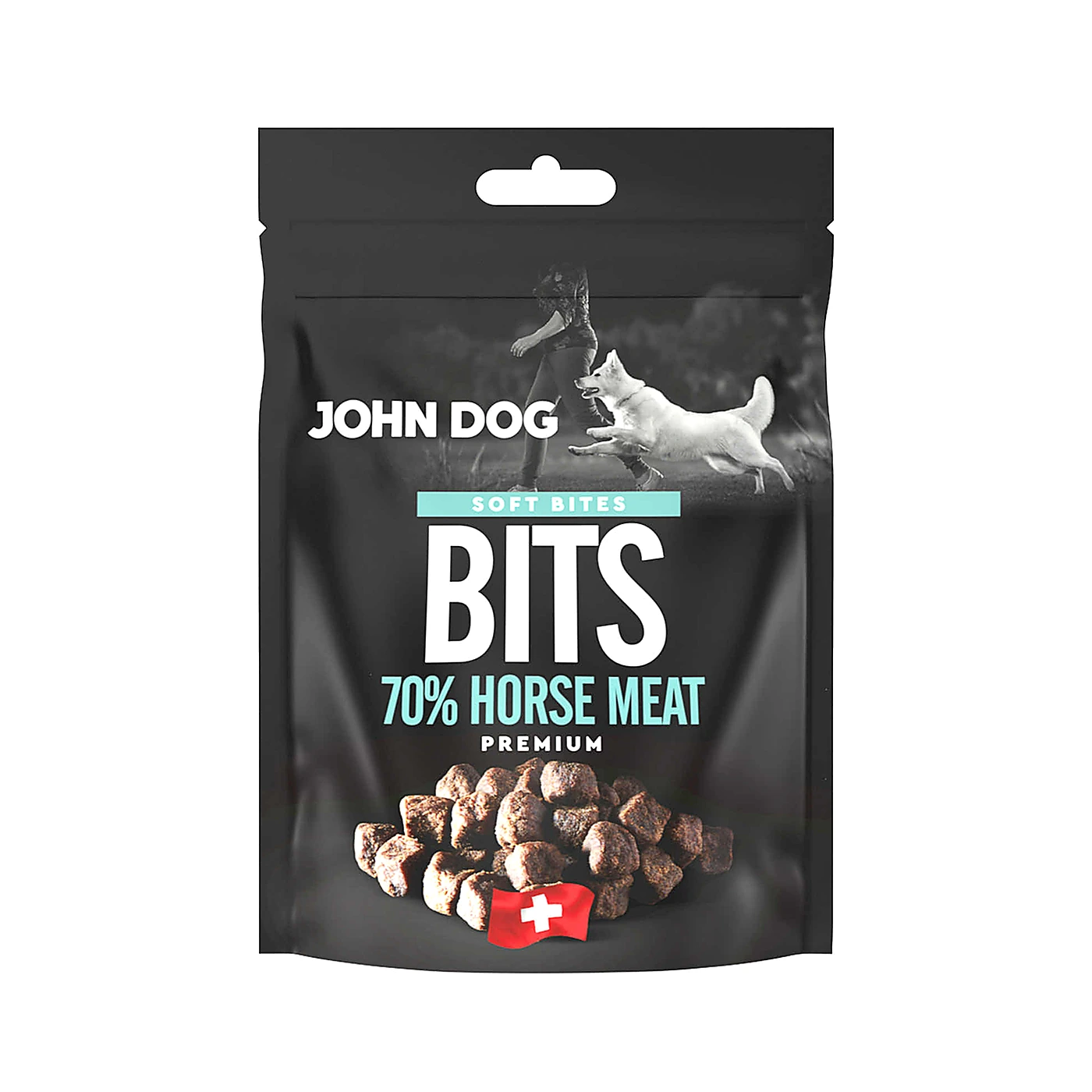 Przysmak dla psa Konina 70% Chapsy John Dog Soft Bites Bits 100 g
