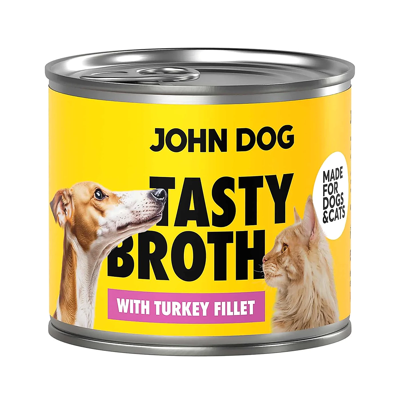 Zupa dla kota i psa z indykiem John Dog Tasty Broth 140g