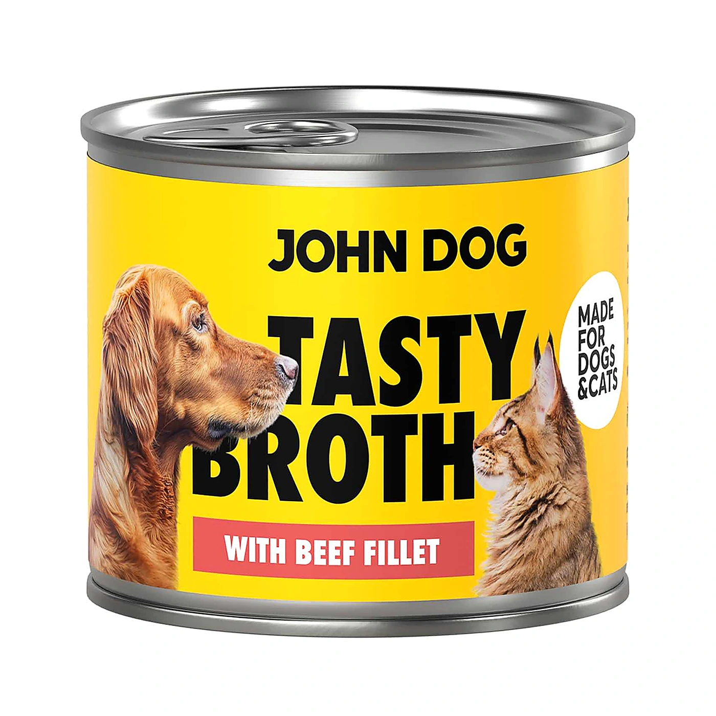 Zupa dla kota i psa z wołowiną John Dog Tasty Broth 140g