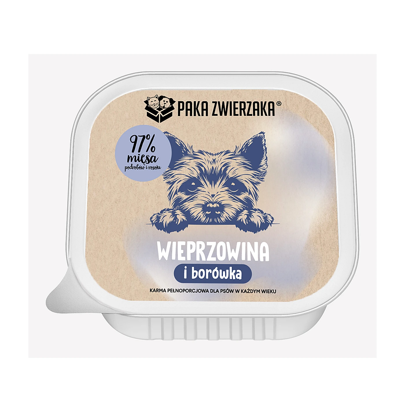 Karma mokra TACKA PZ Wieprzowina z borówką 150g