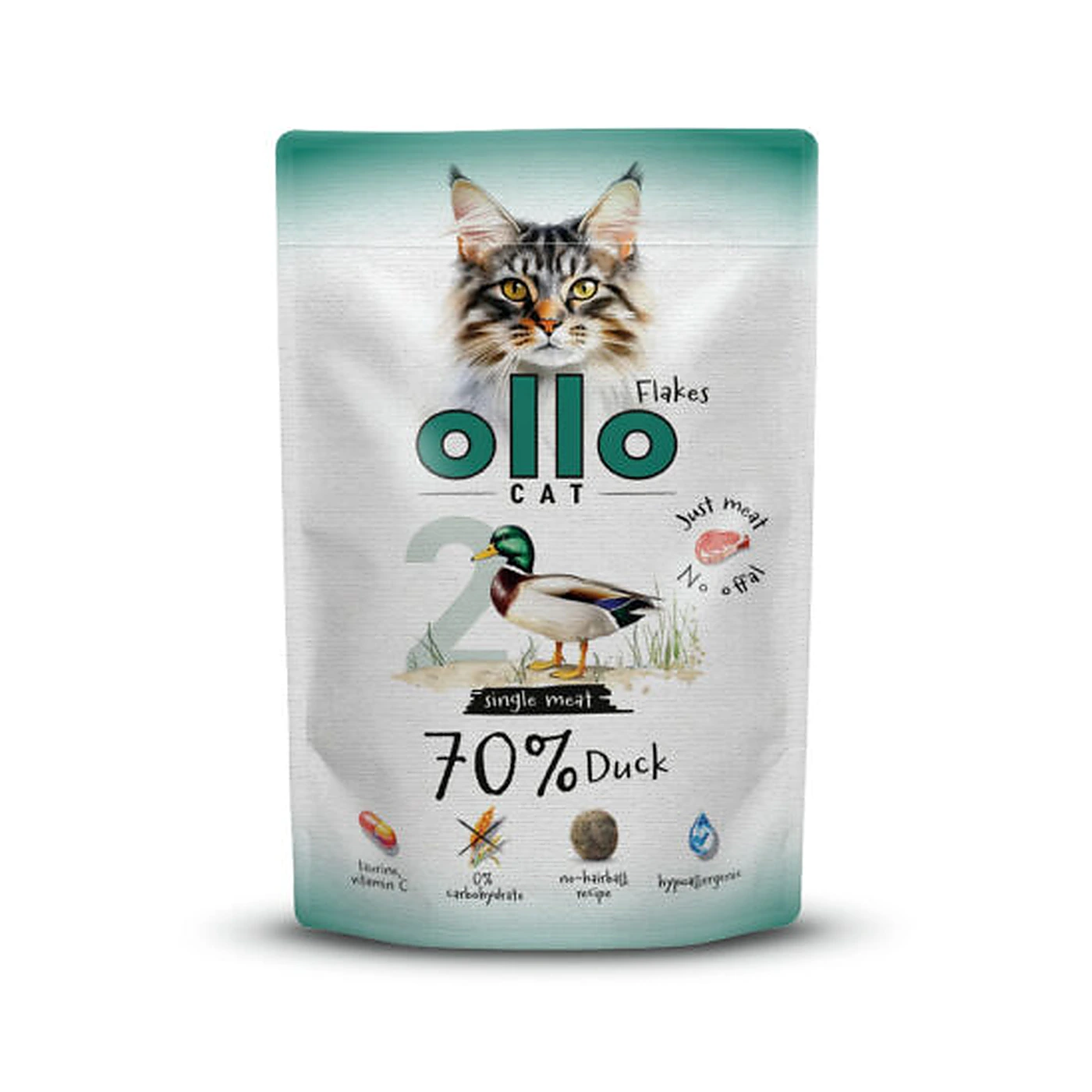 Ollo saszetka nr 2 kot Kaczka 85 g