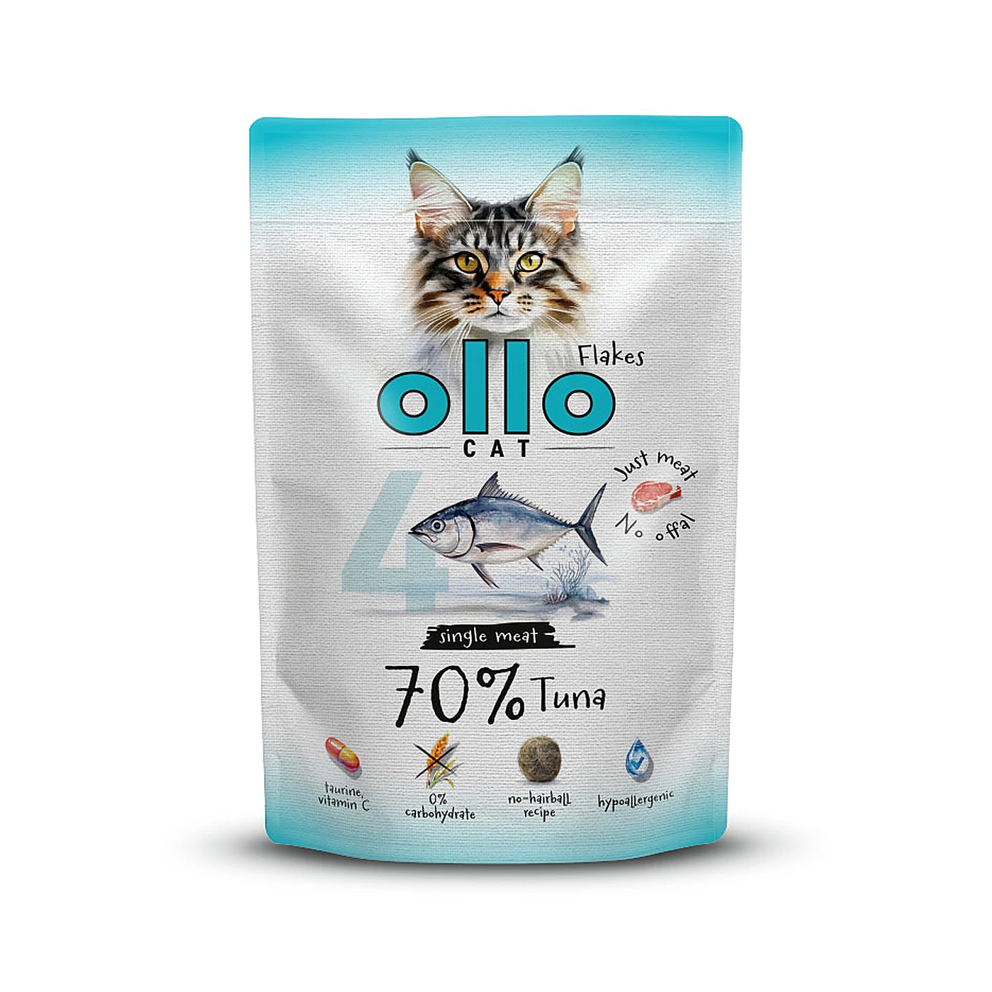 Ollo saszetka nr 4 kot Tuńczyk 85 g