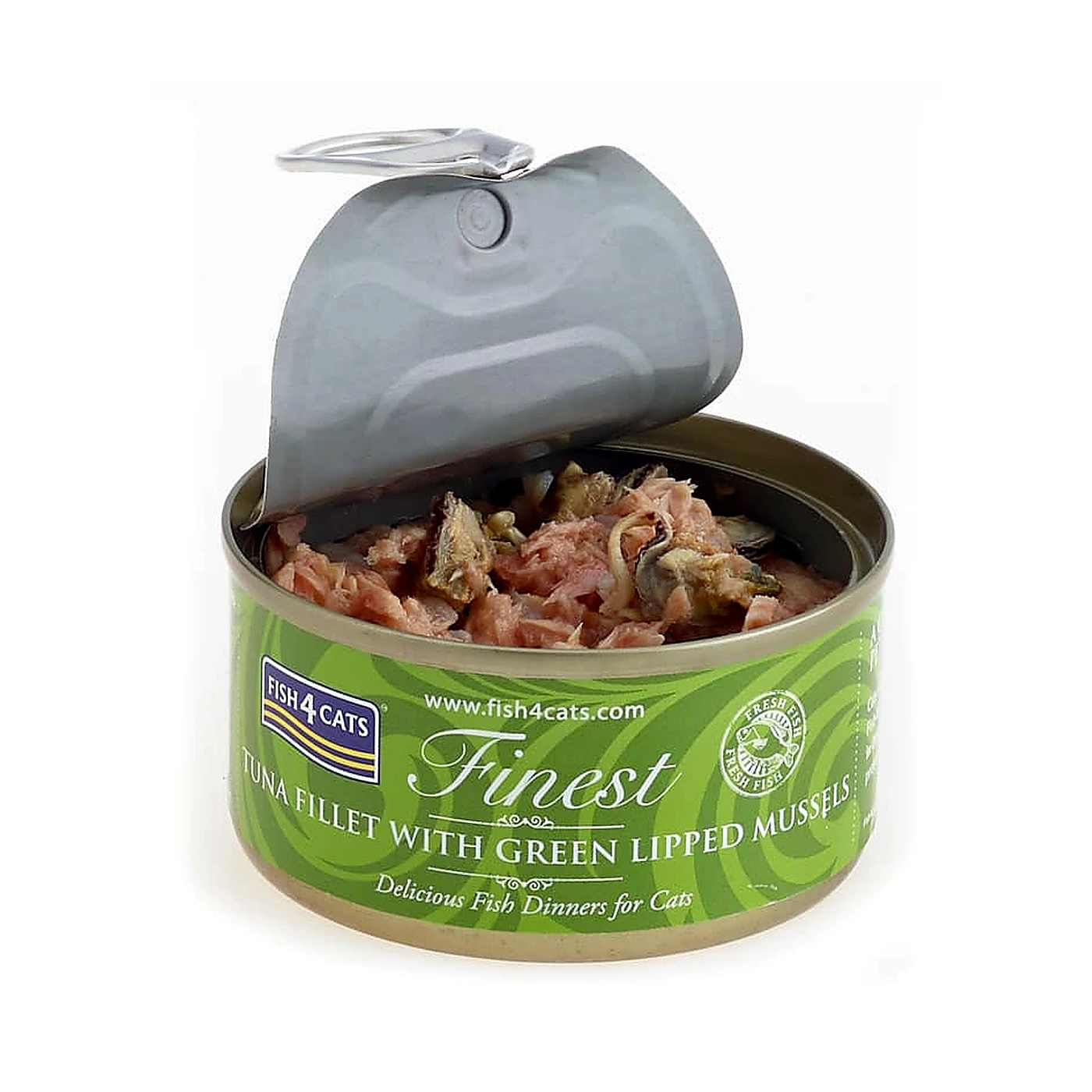 F4D Fish4Cats Wet Tuna Fillet with G.L.Mussel 70 g