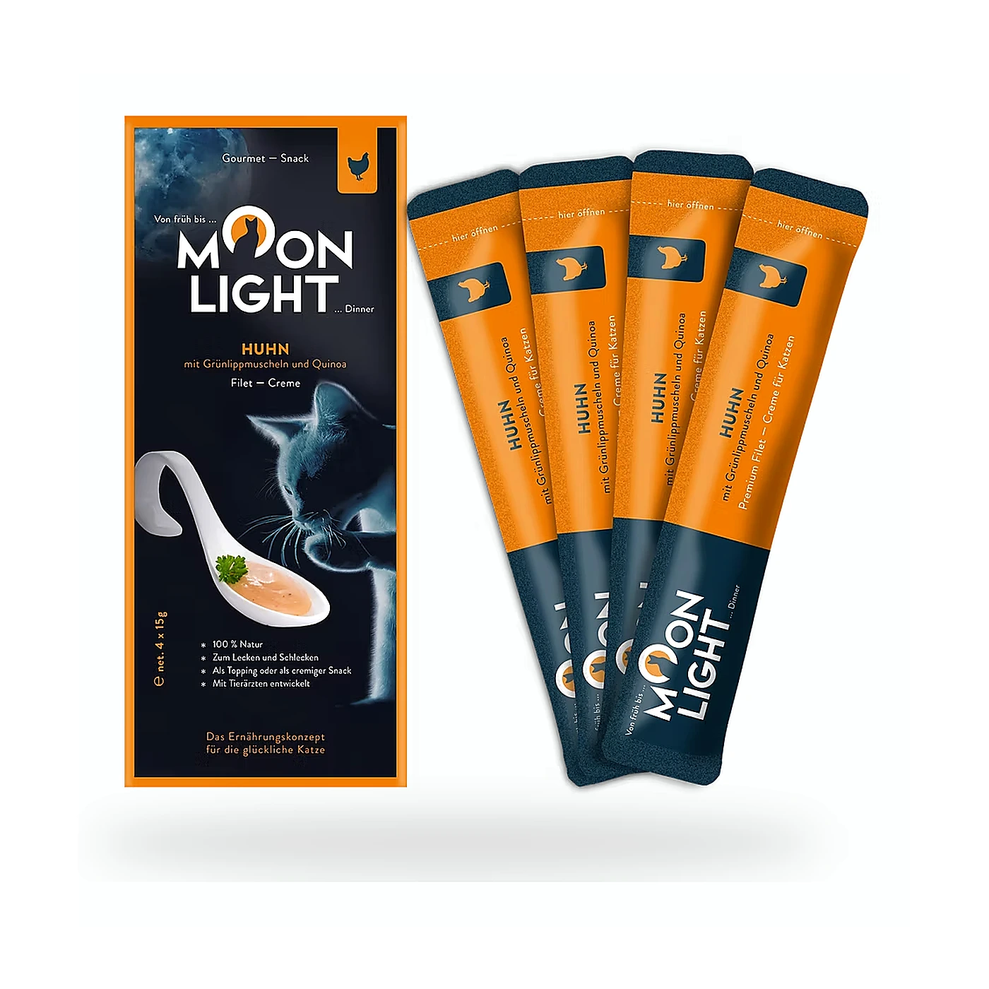 Moonlight Creme Kurczak,Omułek,Quinoa 1 op (4x15g)