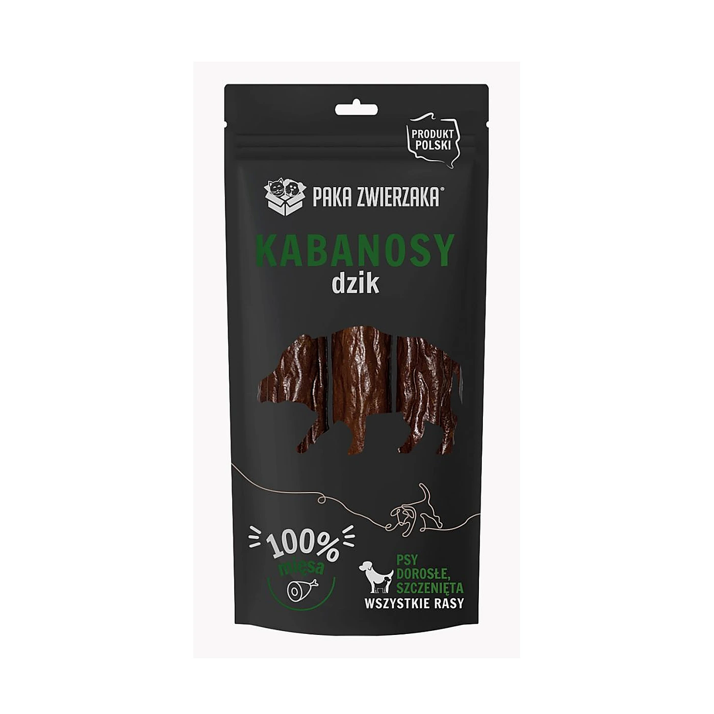 Paka Zwierzaka Kabanosy dzik 3 szt (80g)