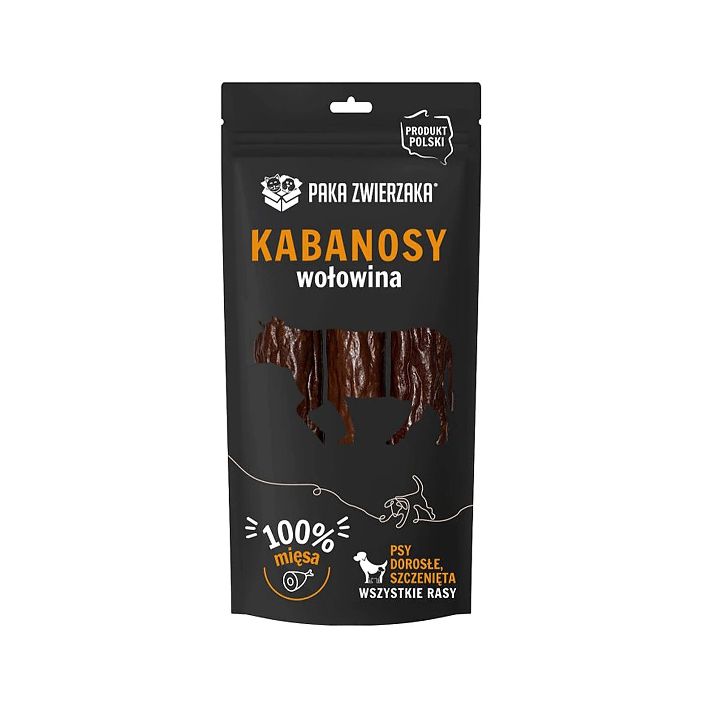 Paka Zwierzaka Kabanosy wołowina 3 szt (80g)