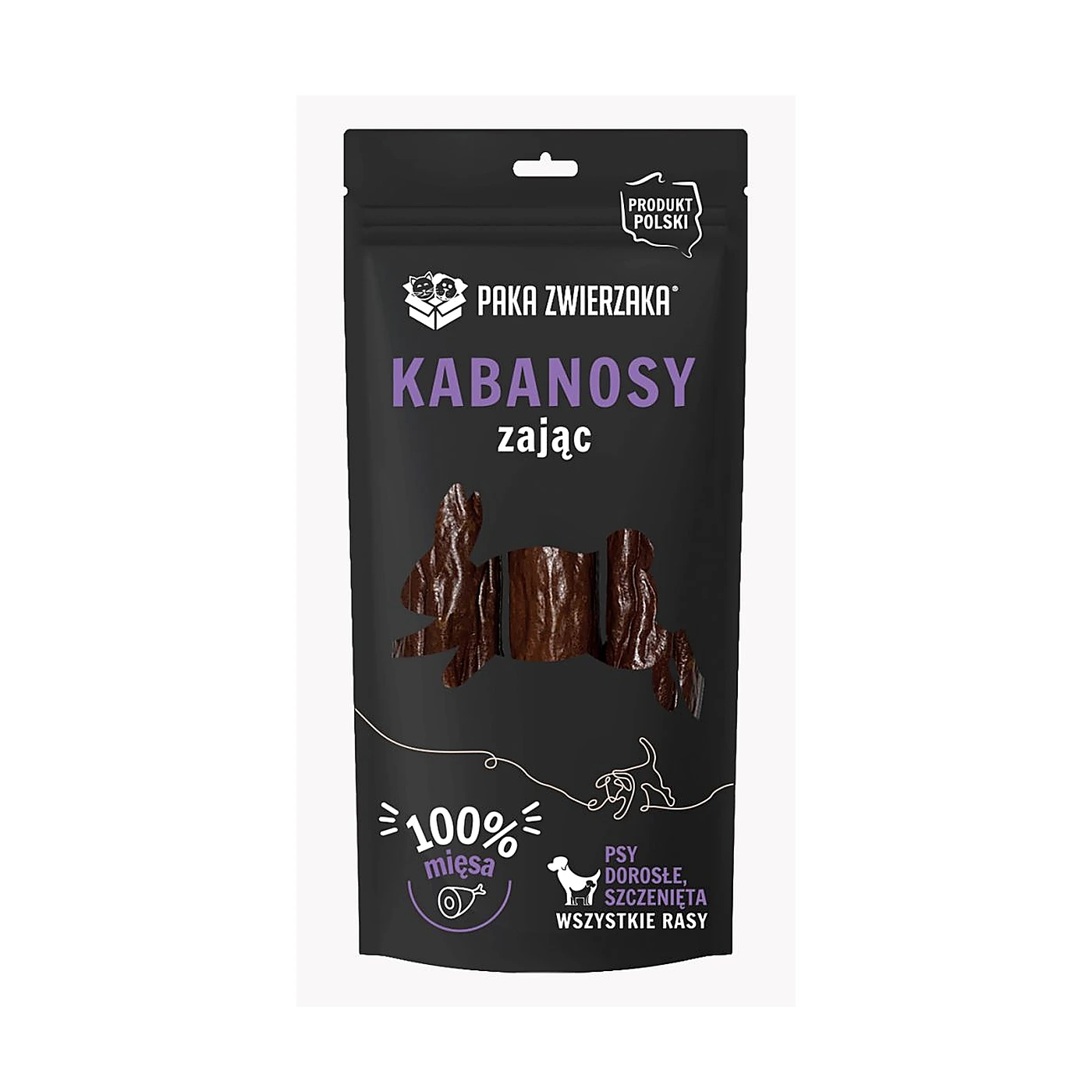 Paka Zwierzaka Kabanosy zając 3 szt (80g)