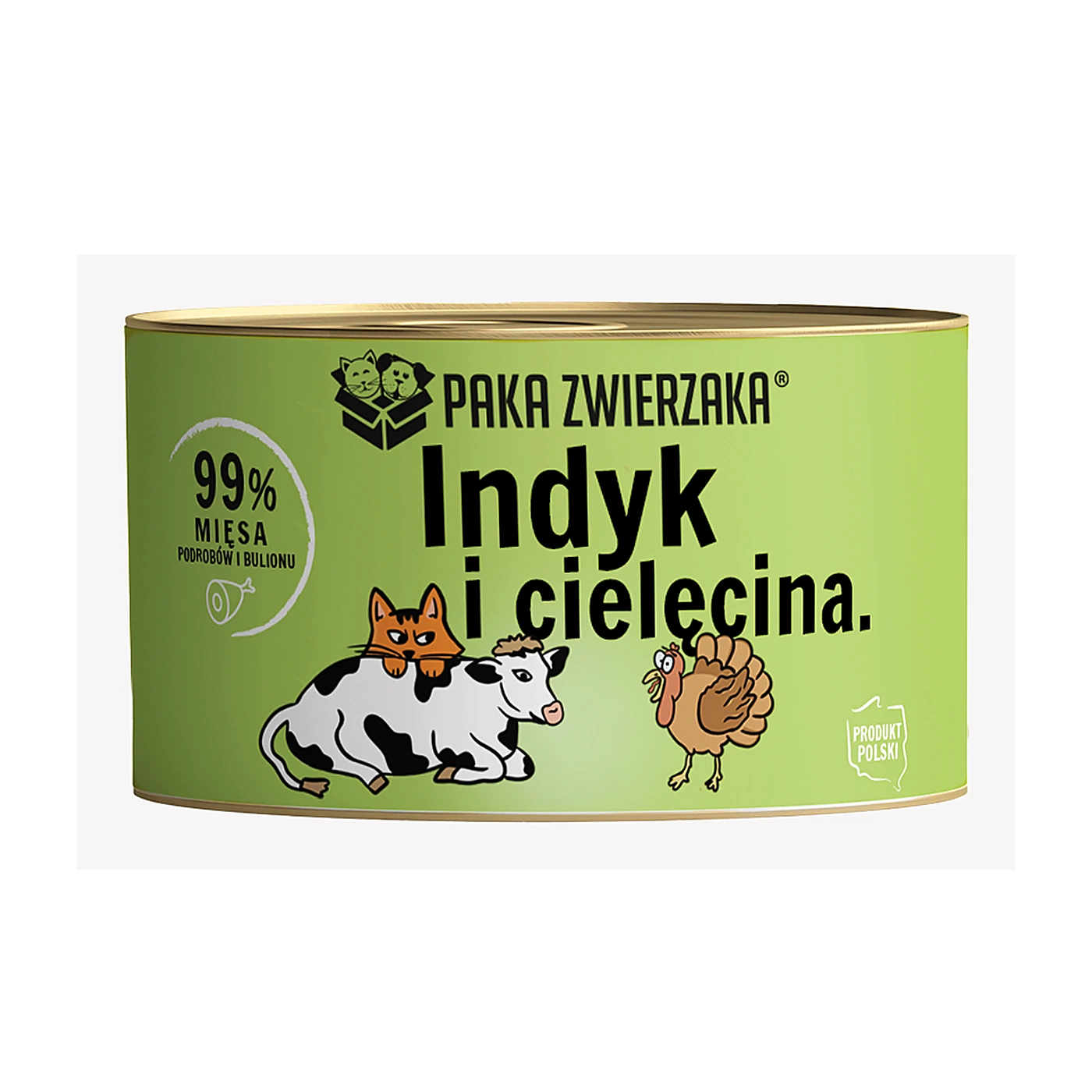 Paka Zwierzaka Karma mokra KOT Indyk z cielęciną 200g