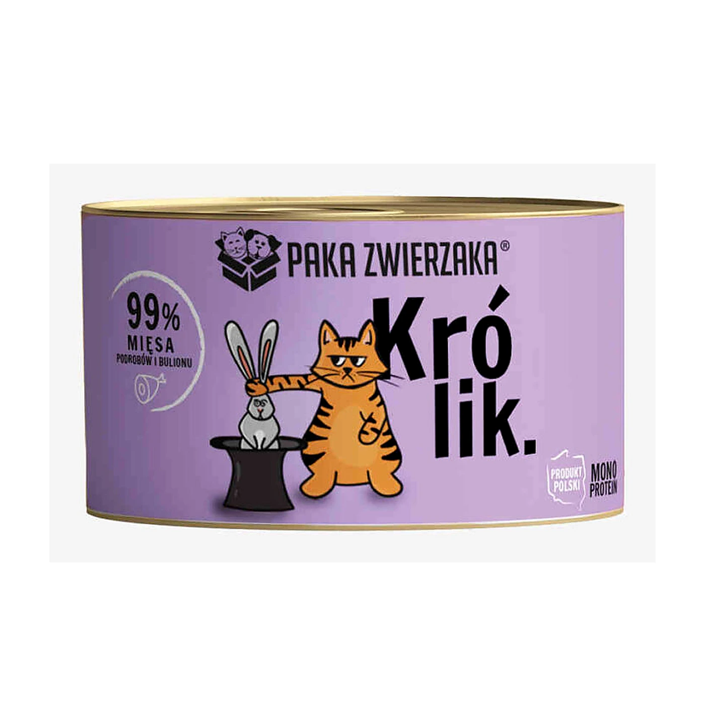 Paka Zwierzaka Karma mokra KOT Królik 200g