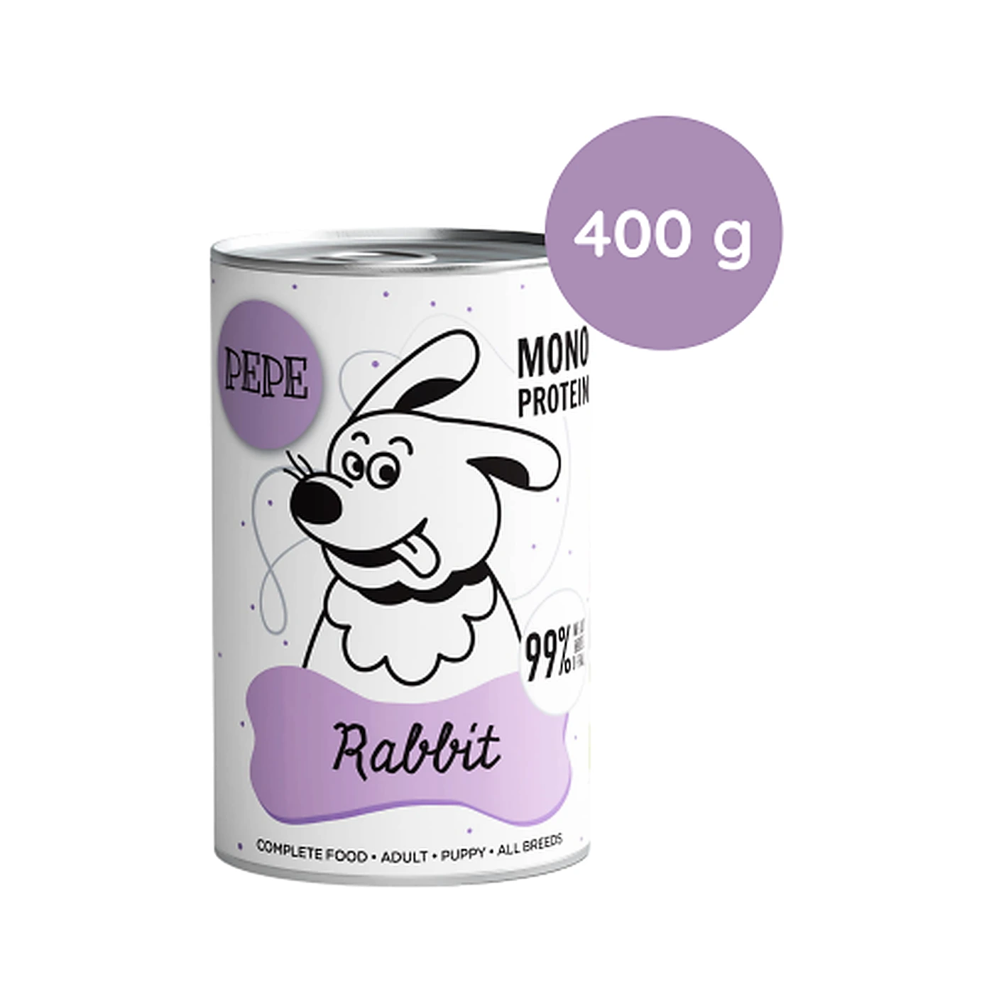Karma mokra PEPE Rabbit (królik) 400g