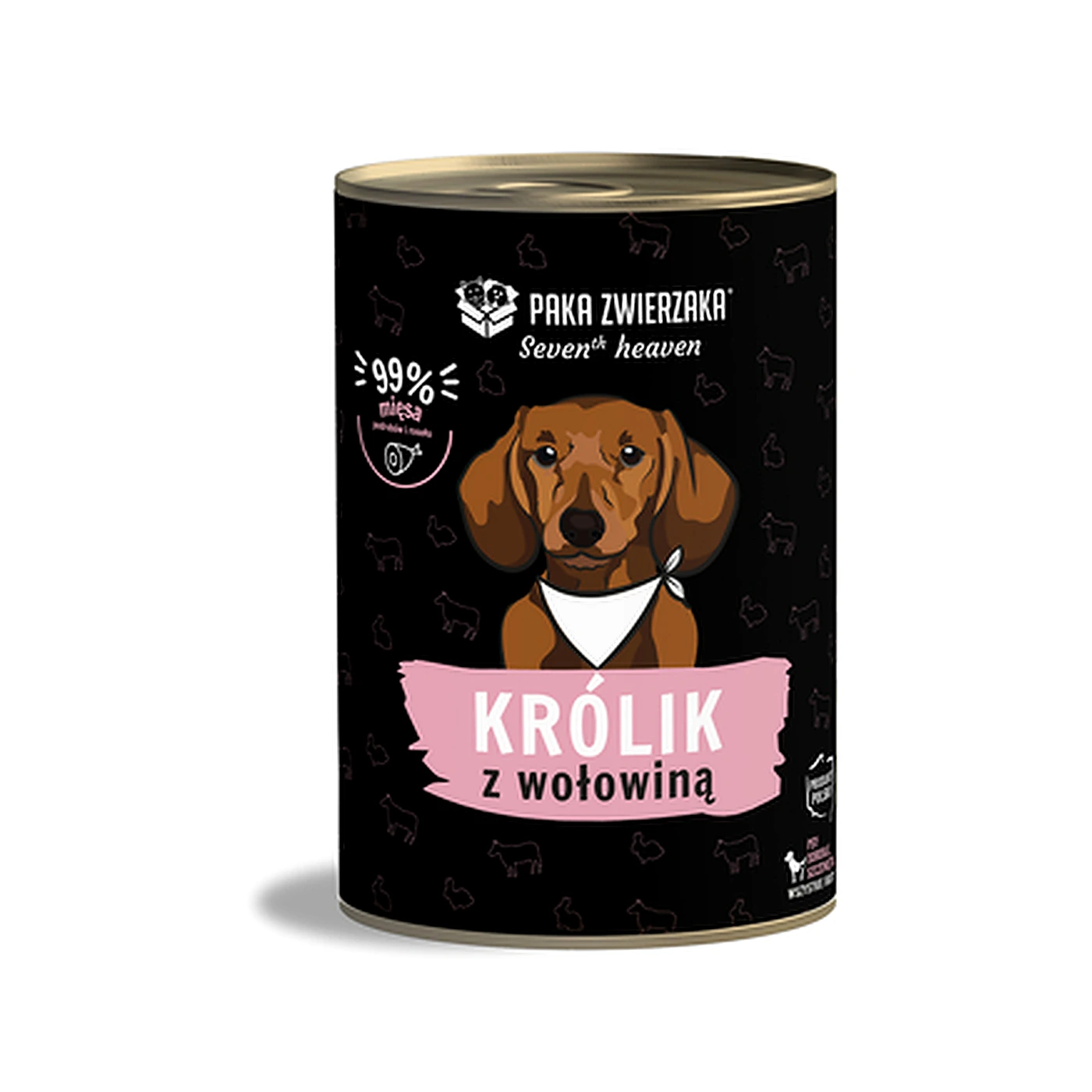 Karma mokra Paka Zwierzaka Seventh Heaven Królik z wołowiną (RabbitBeef) 400g