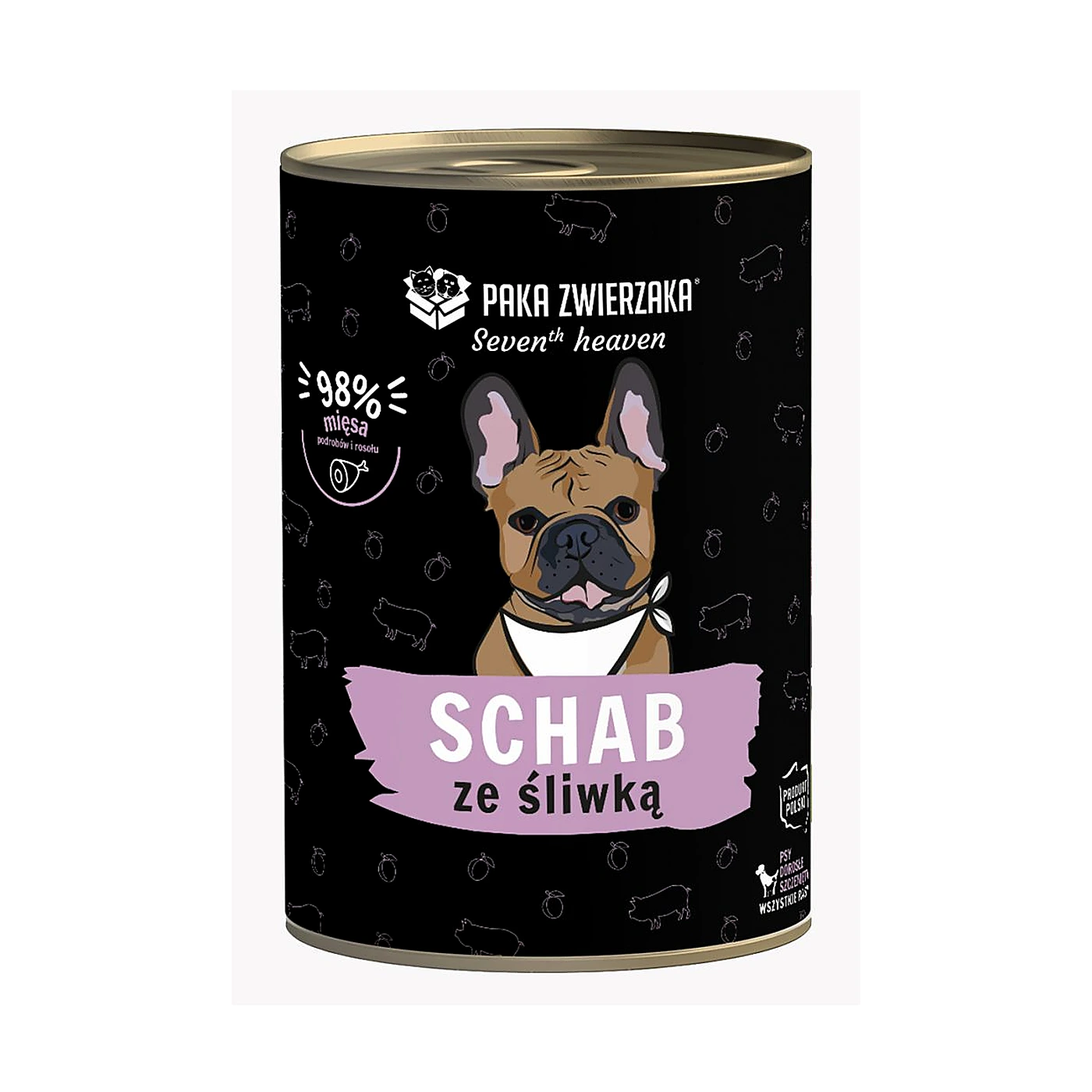 Karma mokra Paka Zwierzaka Seventh Heaven Schab ze śliwką (Pork&Plum) 400g