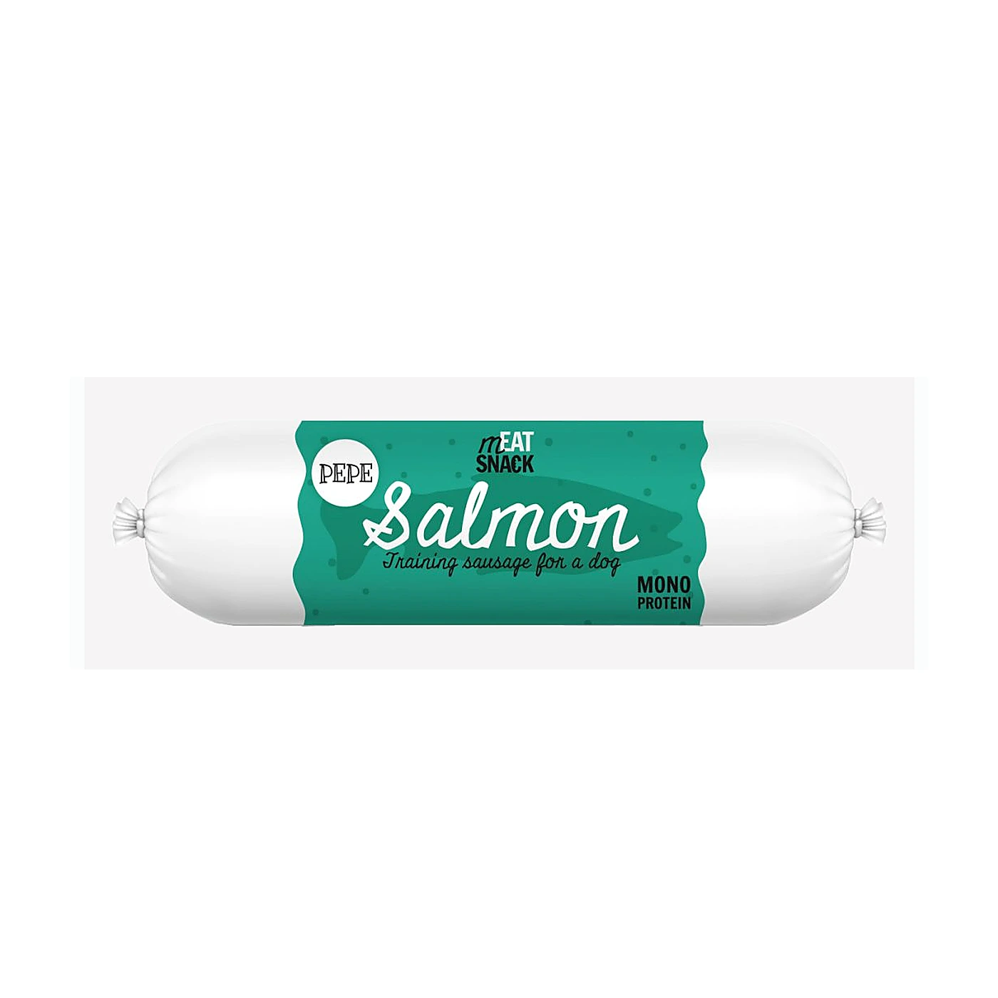 Kiełbaska PEPE Salmon (łosoś) 200g