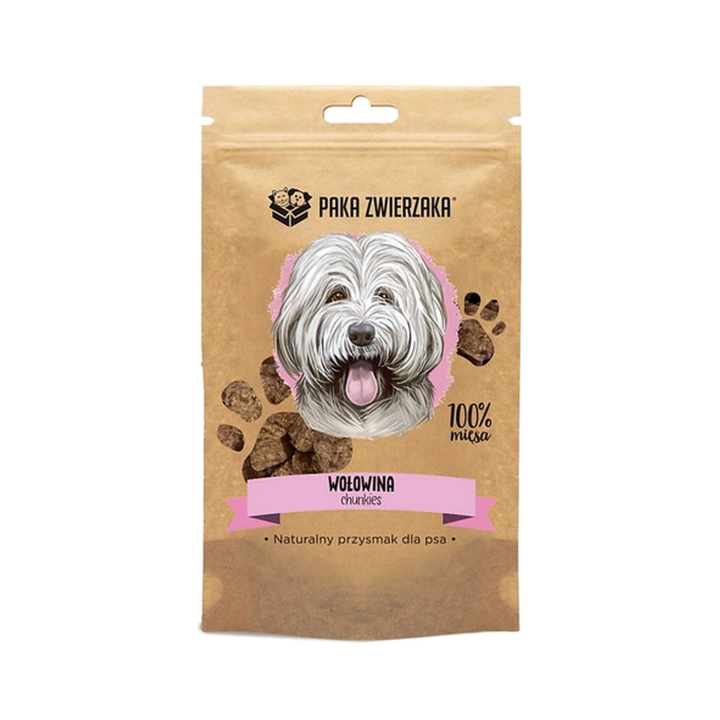 Paka Zwierzaka Przysmak chunkies Wołowina 100% (70g)