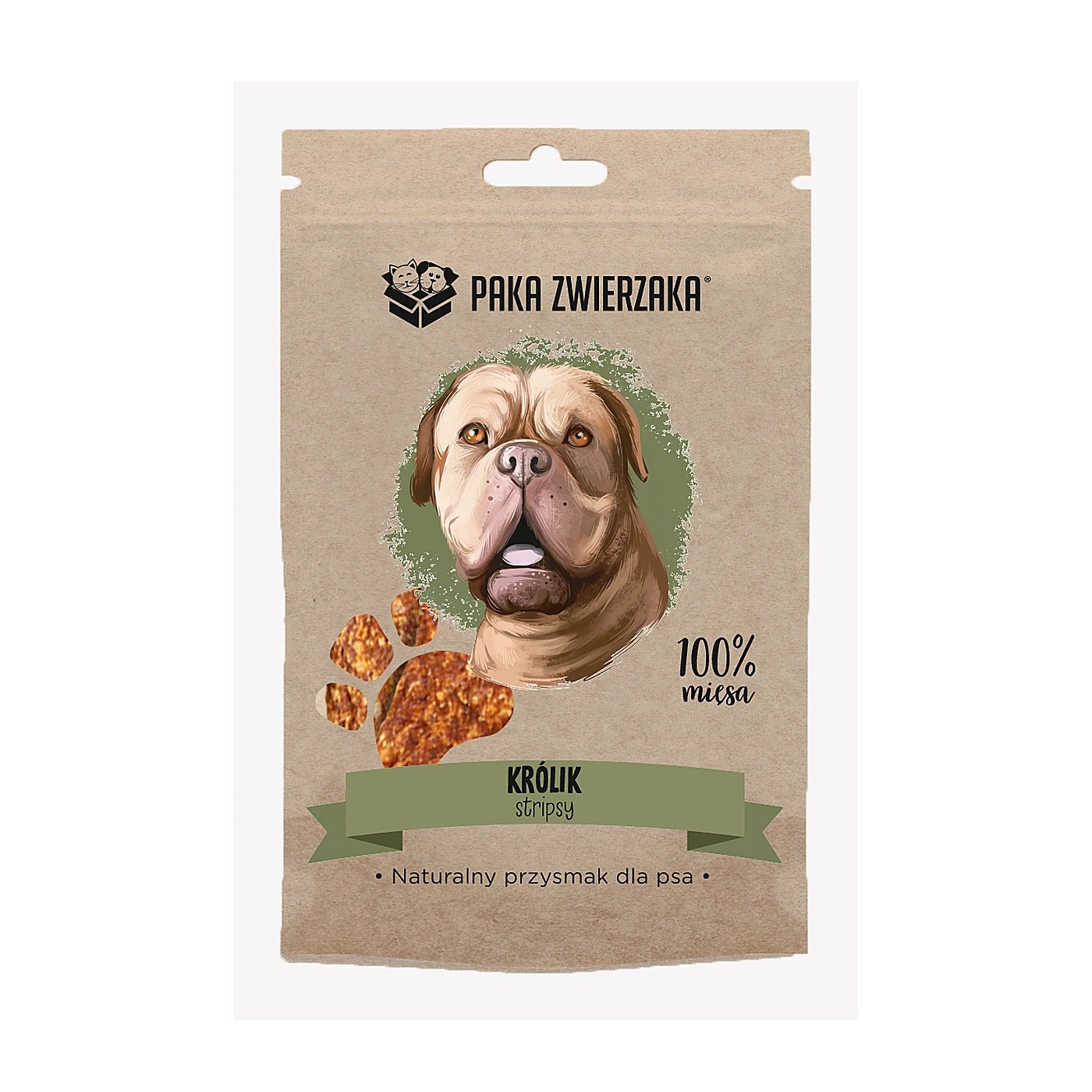 Paka Zwierzaka Przysmak stripsy Królik 100% (70g)