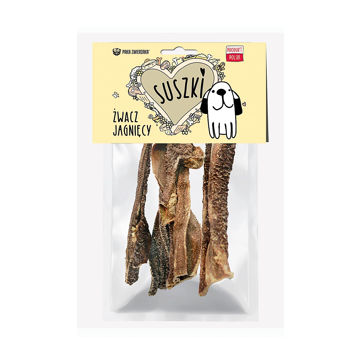 SUSZKI Paka Zwierzaka Żwacz jagnięcy 100g