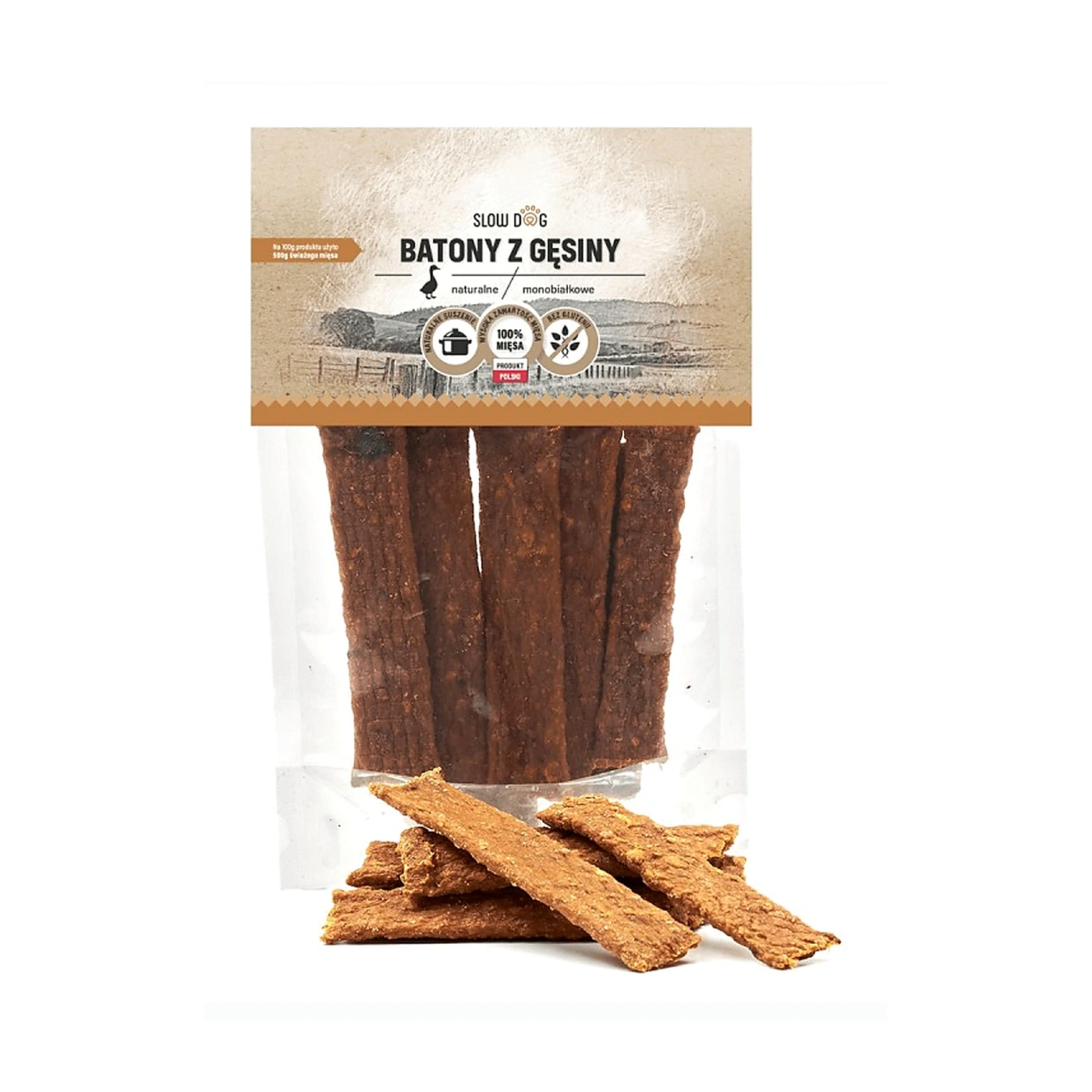 Slow Dog Batony z gęsiny 100g