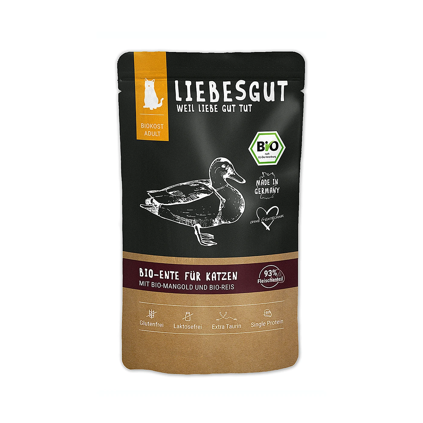 LIEBESGUT CAT Bio Ente - ekologiczna kaczka z botwinką (100g)