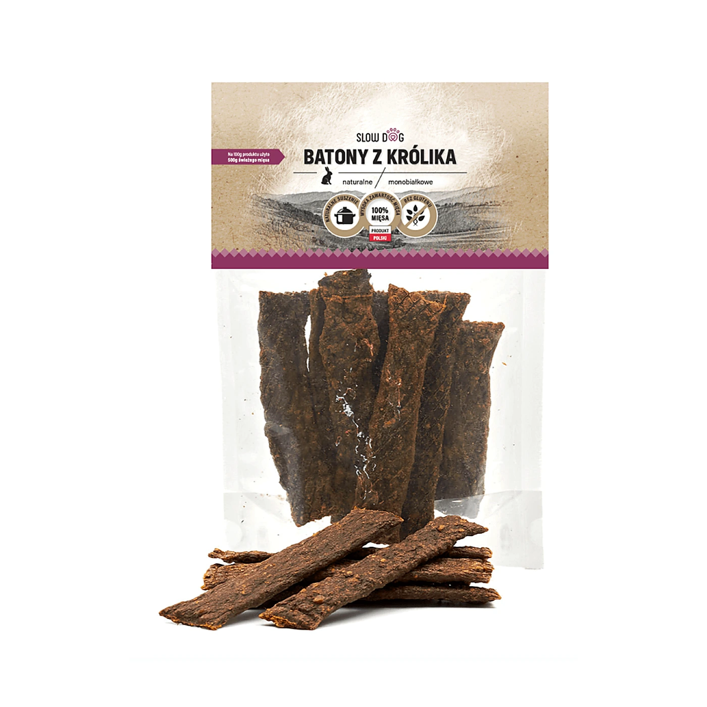 Slow Dog Batony z królika 100g