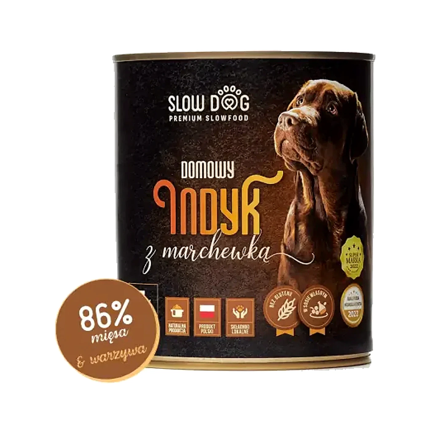 Slow Dog Domowy indyk z marchewką 850G