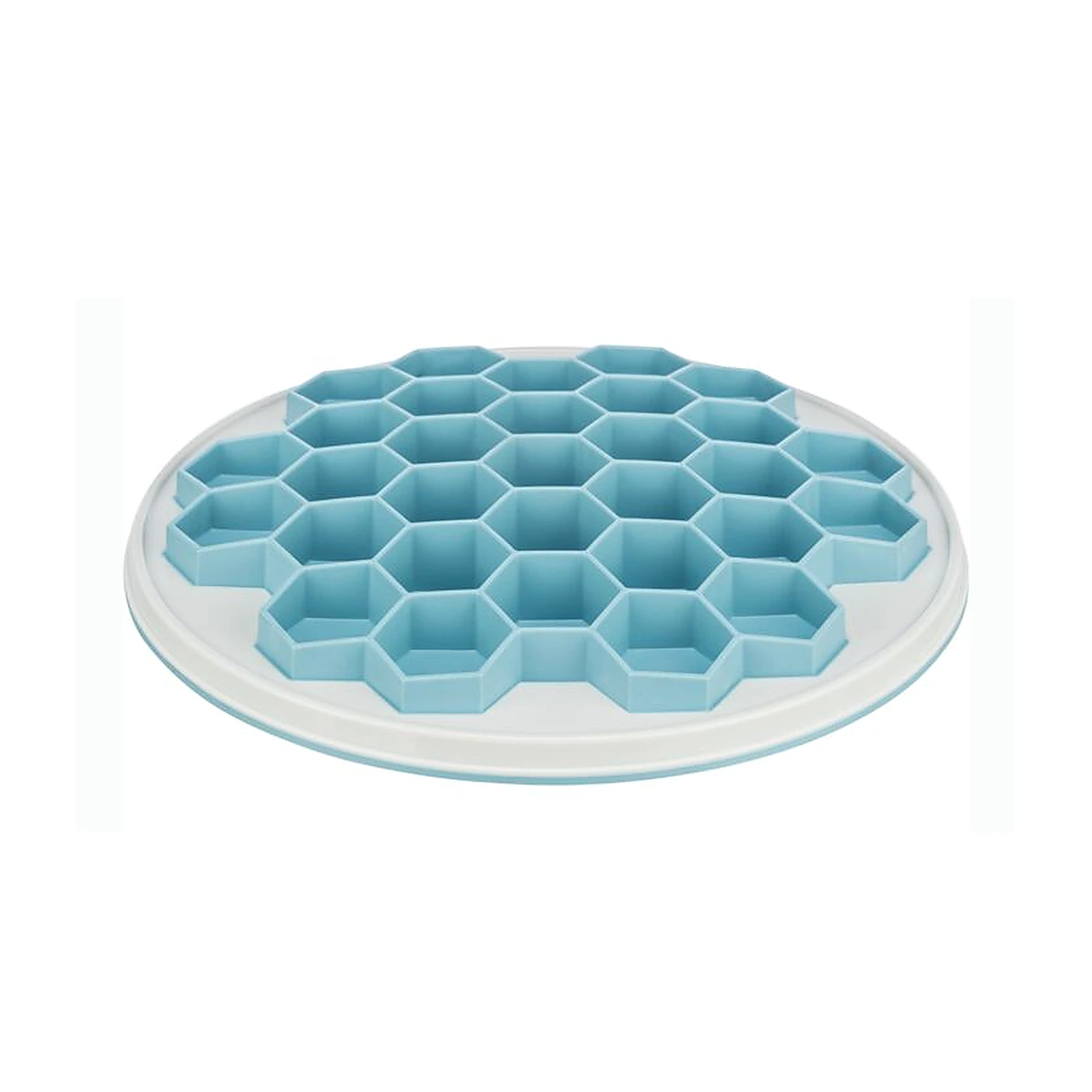 Slow Feeding UL, taca do karmienia, dla psa/kota, szara/niebieska, plastik 30cm
