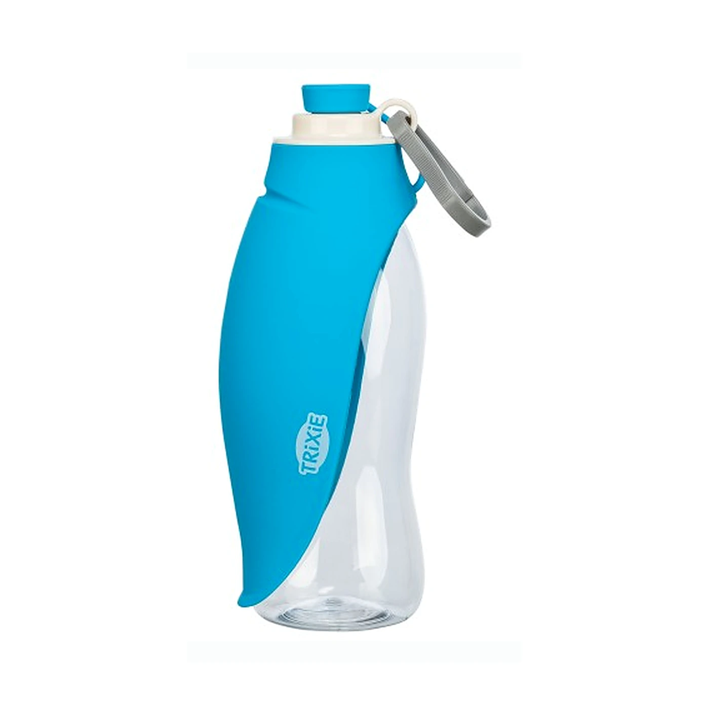 Butelka z miską, dla psa, mix kolorów, 0,55l, plastik/silikon