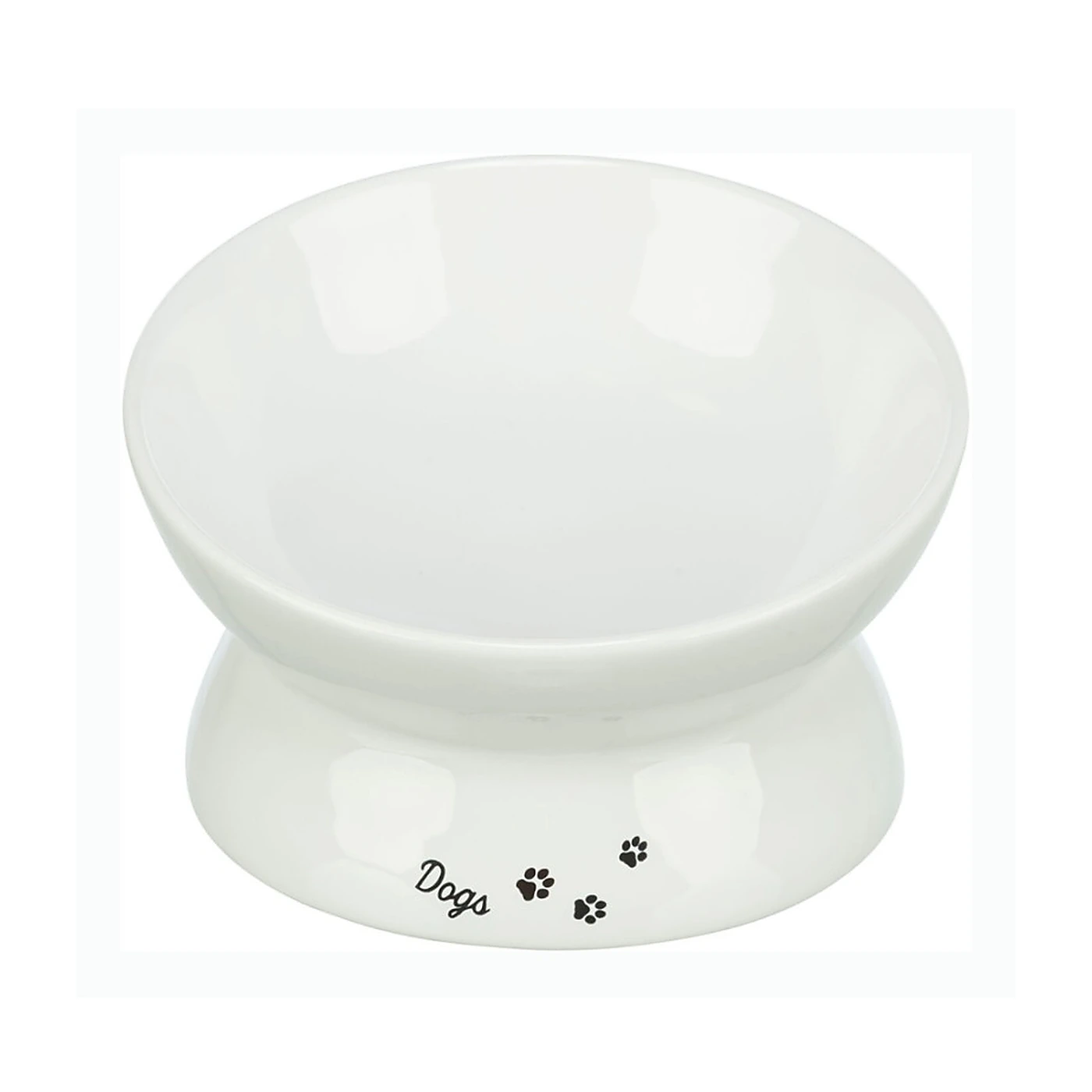 Miska ergonomiczna, dla psa, ceramiczna, 0,35 l/o 17 cm, biała